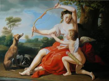 Cupid and the nymph. Beysheev Kemel