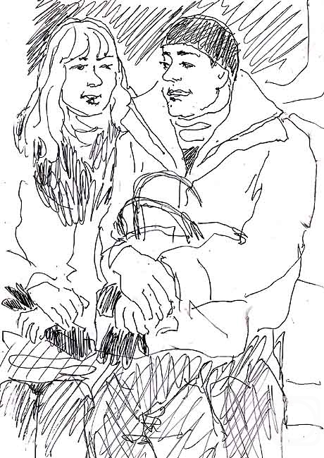 Karaceva Galina. In the subway