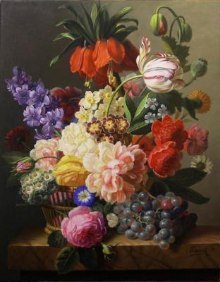 Flowers in a basket. Beysheev Kemel