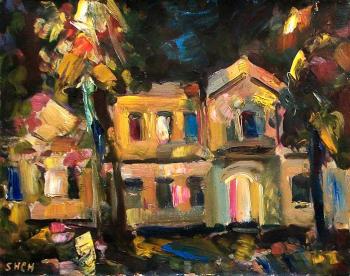 House lit by lanterns (). Shchupak Victor