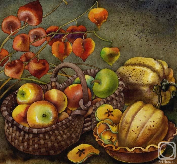 Ivanova Olga. The basket with apples