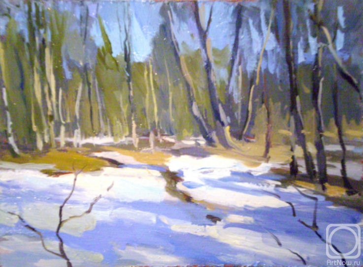 Весенний лес» картина Каминского Алексея (оргалит, масло) — купить на  ArtNow.ru