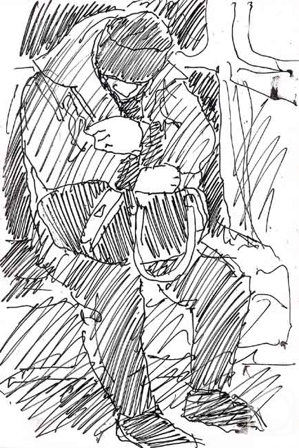 Karaceva Galina. In the subway