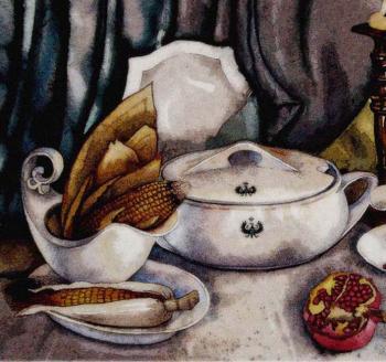 The servise dinner-set. Ivanova Olga