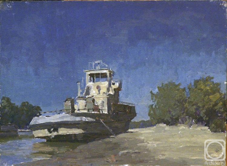 Marchenko Jana. Boat at coast