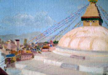 Bodnath Stupa in Kathmandu. Bychenko Tatiana