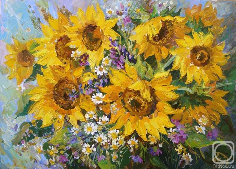 Gaifullina Elena. Sunflowers