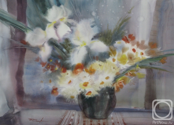 Sipovich Tatiana. Bouquet with irises