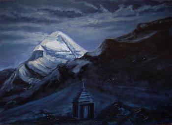 Great Kailash in the moonlight. Lazarev Dmitry