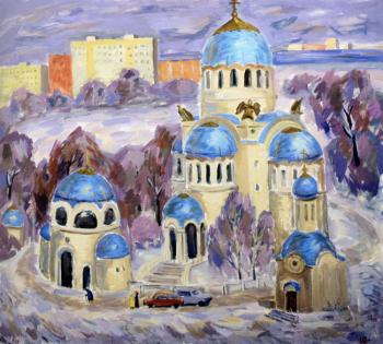 Temple Givonachalnoy of the Trinity in Orehovo-Borisovo. Winter. Chasovskih Anatoliy
