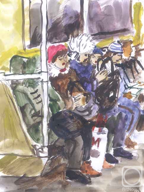 Karaceva Galina. In the subway