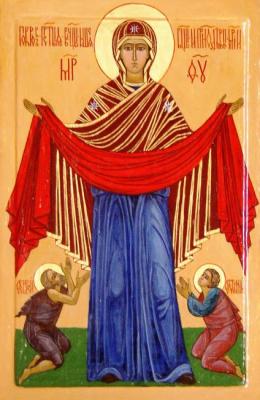 Icon of the Intercession of the Most Holy Theotokos. Chugunova Elena