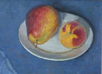 Pear and peach. Komarov Alexandr