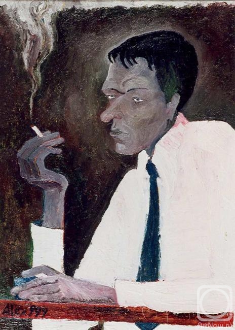 Vasilyev Alexey. A man smokes cigarettes