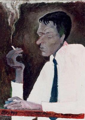 A man smokes cigarettes. Vasilyev Alexey