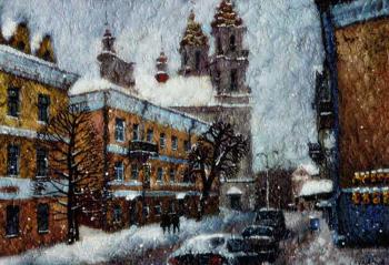 Its snowing heavily. Ivanova Olga