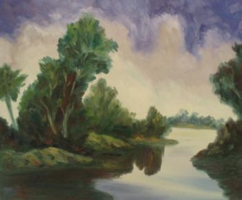 374 (River landscape). Lukaneva Larissa