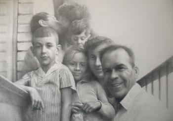 Housewarming 1965. Self with dead relatives