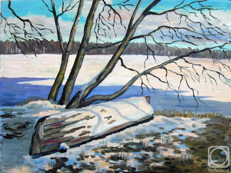 В ожидании весны» картина Крыловой Ирины (оргалит, масло) — купить на  ArtNow.ru