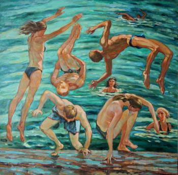 Vyrvich Valentin Nikolaevich. Jumping into water