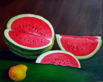 Still life with watermelon. Petrov Sergey