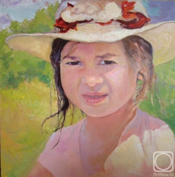 Usachev Fedor. Girl in a hat
