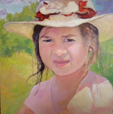 Girl in a hat. Usachev Fedor