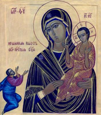Icon of the Most Holy Theotokos "Accidental Joy". Chugunova Elena