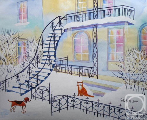 Piacheva Natalia. City in Winter. I am Waiting For You. Welcome!