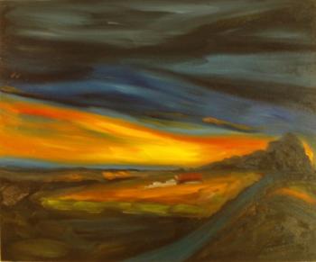 385 (Expressionist sunset). Lukaneva Larissa