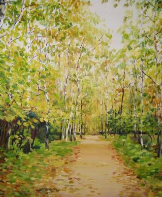 Autumn avenue (Avenue In The Park). Ageeva-Usova Irina