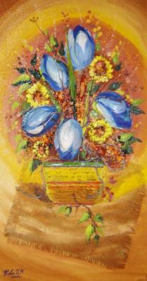 Dark blue tulips. Ageeva-Usova Irina