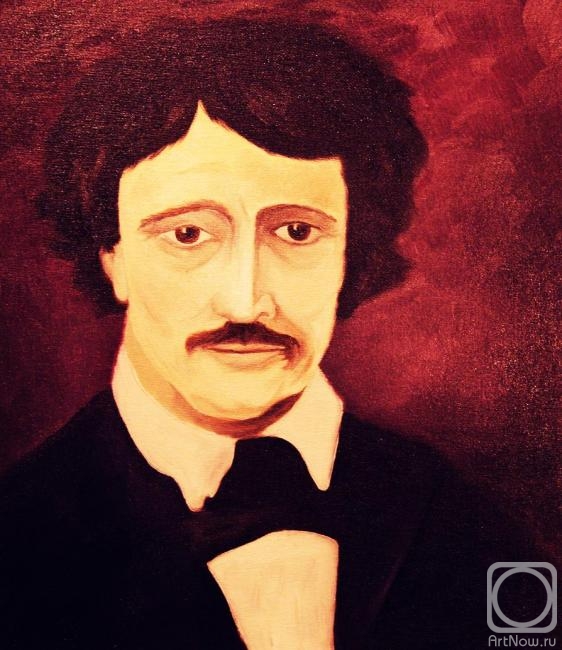 Knyazheva-Balloge Maria. Portrait of Edgar Poe