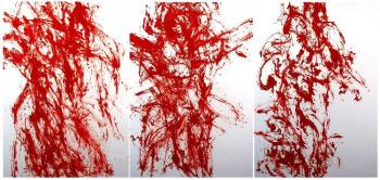 Triptych. Red Continuum. Frolov Oleg