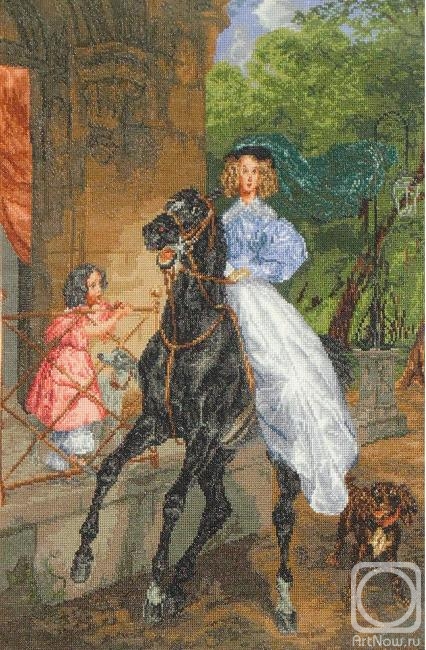 Nevinskaya Olga. K. Briullov "Rider"