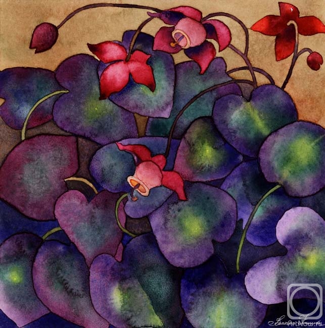 Ivanova Olga. The violet leaf