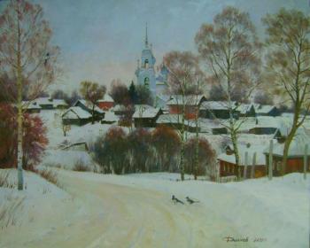 Winter landscape with forty. Dianov Mikhail