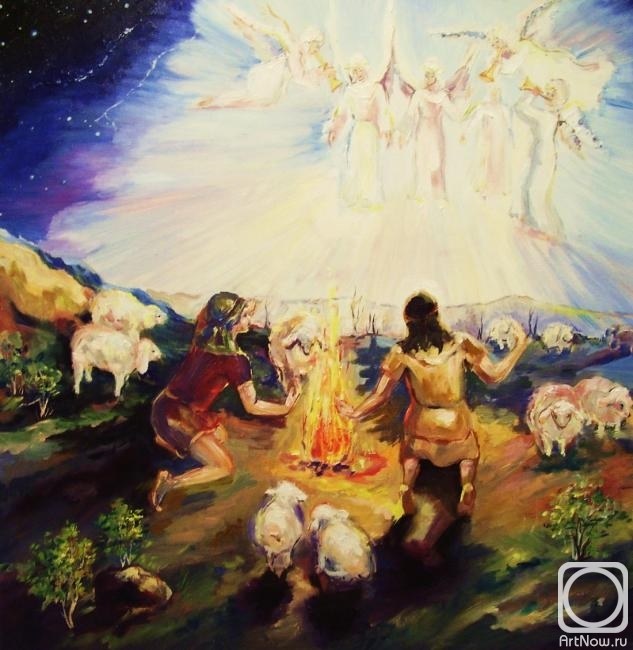 Он закричал пастухам чтобы они скорее гнали. Ангел явился пастухам. Пастух в поле. Рождество с пастухами. Явление ангелов пастухам.
