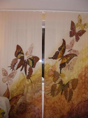 Curtains "Flight of butterflies". Davydova Lyudmila