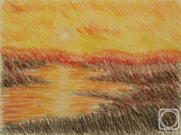 Lukaneva Larissa. 395 (Sunset over water)