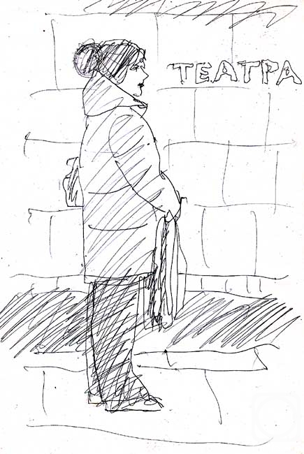 Karaceva Galina. In the subway