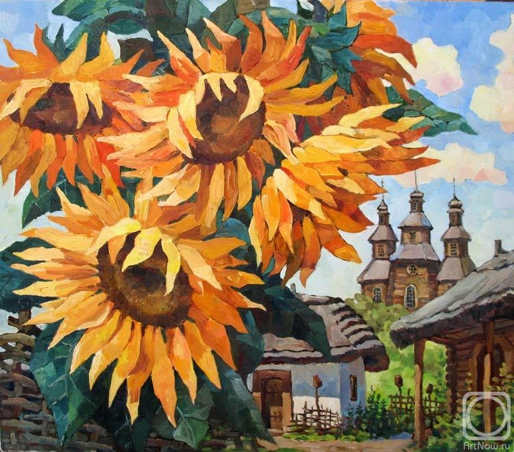 Zolotarev Leonid. Sunflowers. Khortytsia
