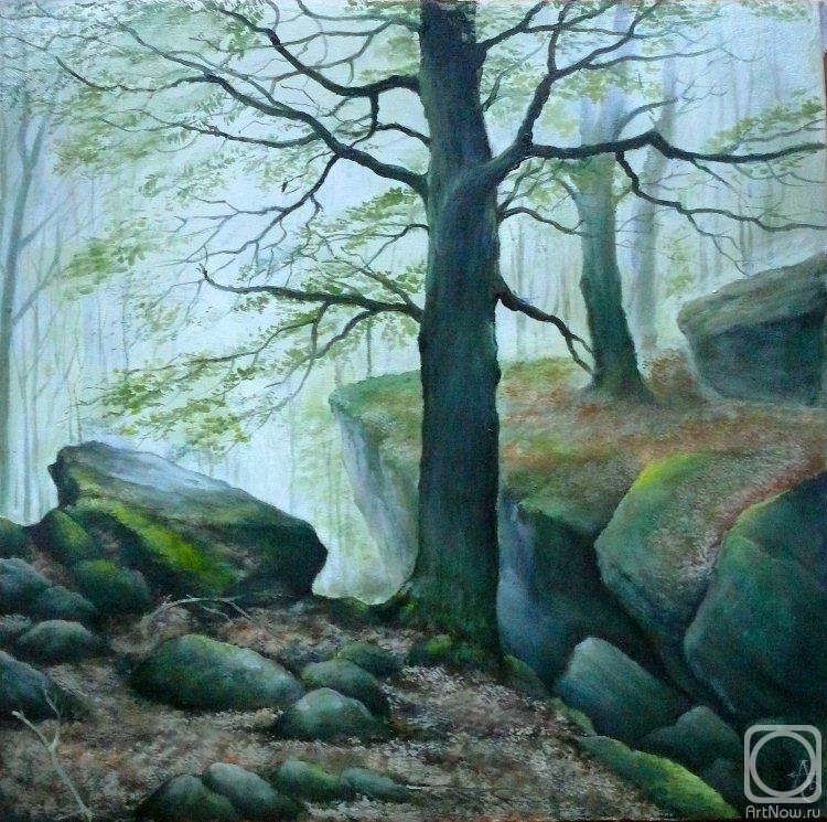 Загадочный лес» картина Орлова Андрея маслом на холсте — купить на ArtNow.ru