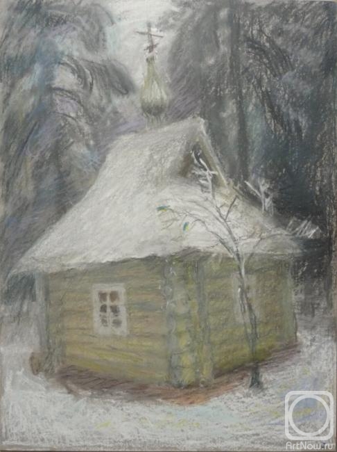 Pavlova Alexandra. Chapel. Winter. Mikhailovskoe