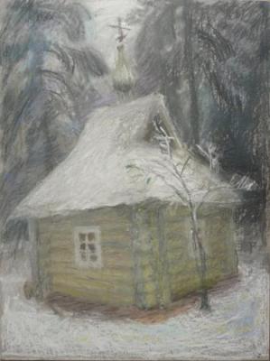 Chapel. Winter. Mikhailovskoe. Pavlova Alexandra