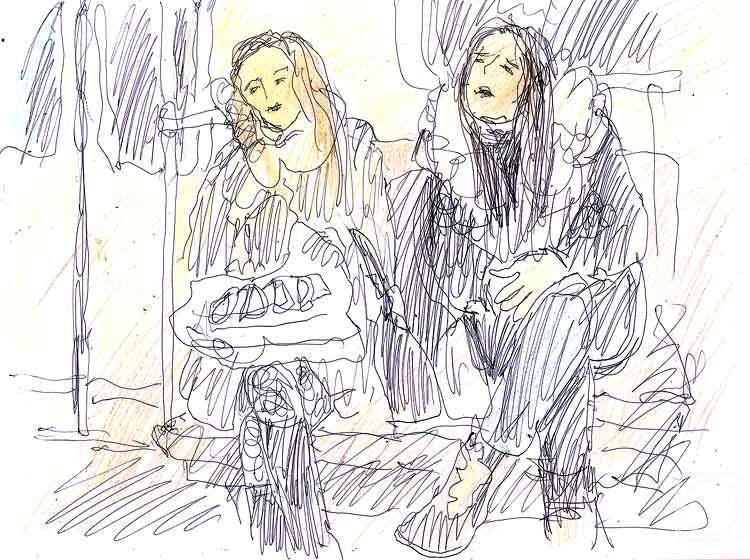 Karaceva Galina. In the subway