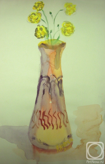 Larskaya Nataliya. Vase with flowers