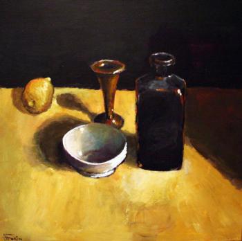Still life with bottle