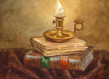 Burning candle. Kiryanova Victoria