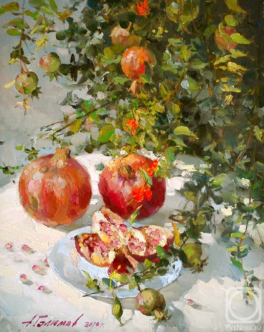 Galimov Azat. Still life with pomegranates